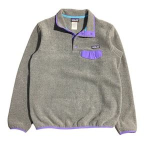 Patagonia Gray and Purple Women's Sweater